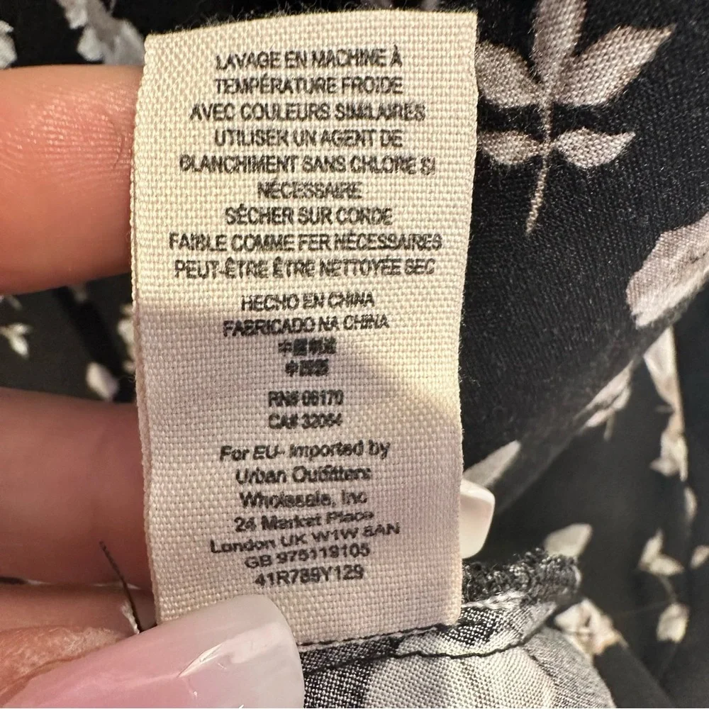 Free People Black and White Midi Dress - Picture 9 of 11